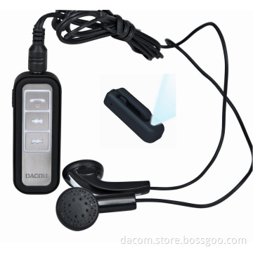 Bluetooth Stereo Headset, Clip Collar Style, LED Lights, 2-ear Ray